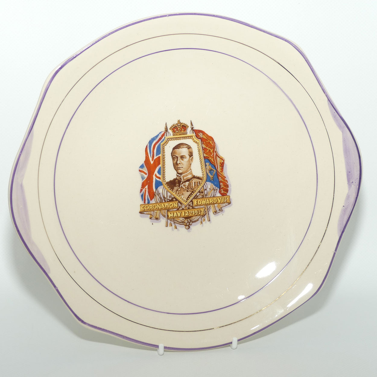 Ivory England Coronation Edward VIII plate | May 12th 1937