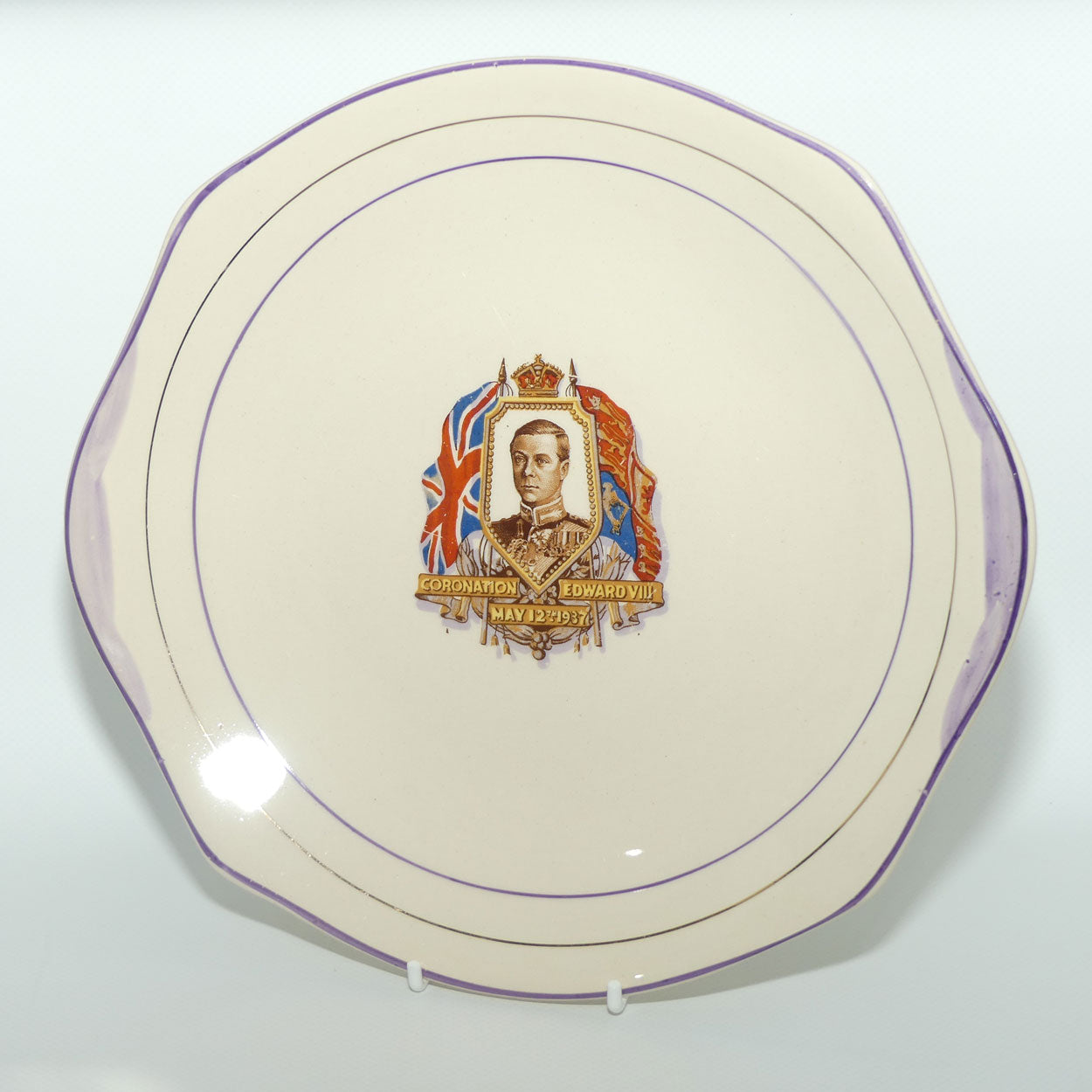 Ivory England Coronation Edward VIII plate | May 12th 1937