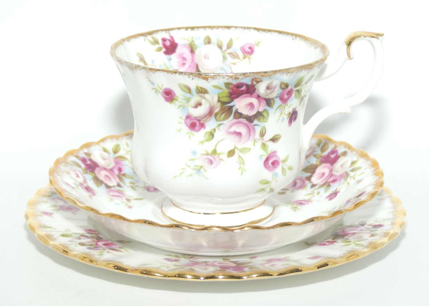 Royal Albert Bone China England Cottage Garden trio