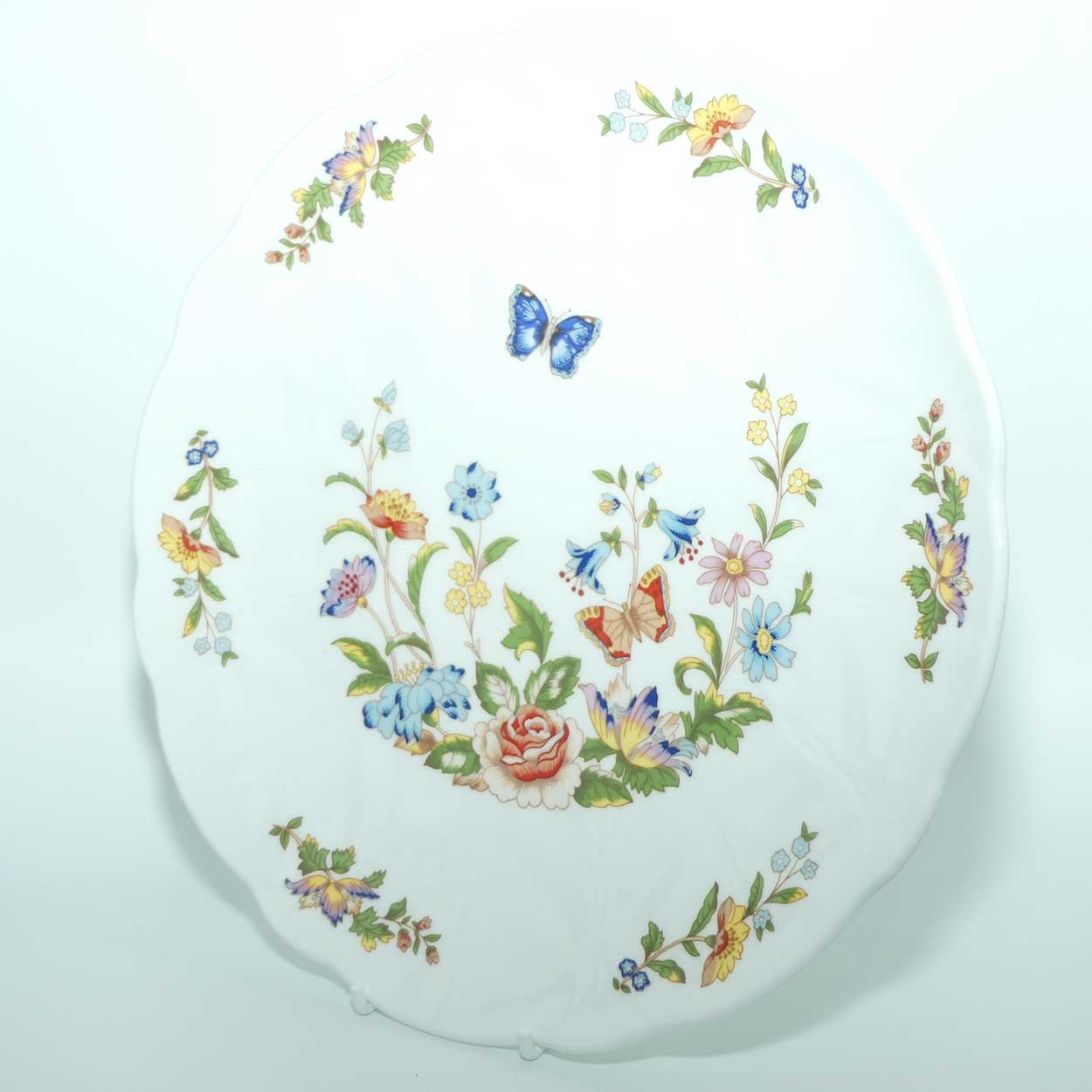 Aynsley cake plate | Cottage Garden pattern | 26cm diameter