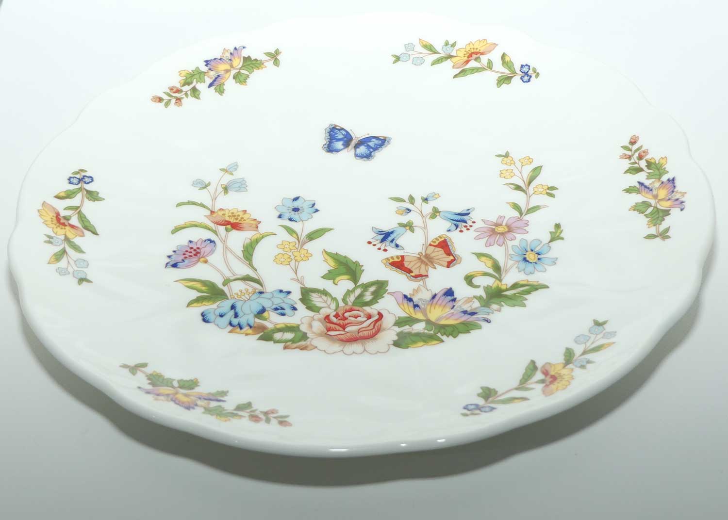 Aynsley cake plate | Cottage Garden pattern | 26cm diameter