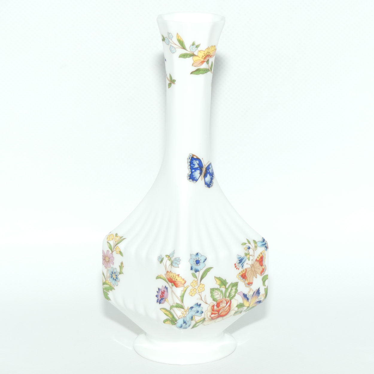Aynsley Cottage Garden pattern box section shape vase
