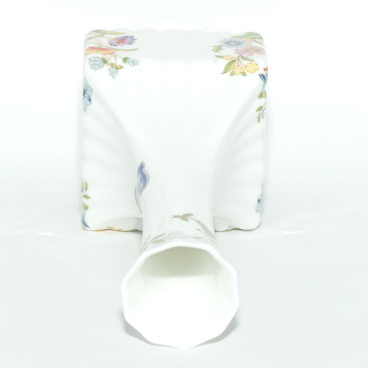 Aynsley Cottage Garden pattern box section shape vase