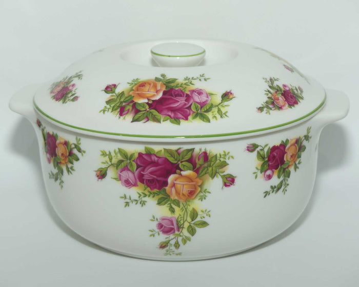 Royal Albert Fine China England Old Country Roses | Country Bakeware casserole dish and lid | UK made