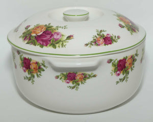 Royal Albert Fine China England Old Country Roses | Country Bakeware casserole dish and lid | UK made