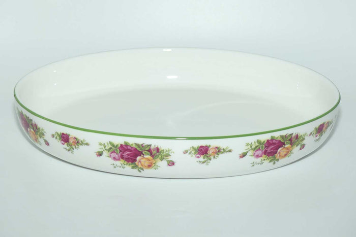 Royal Albert Fine China England Old Country Roses | Country Bakeware large oval baking dish | UK made