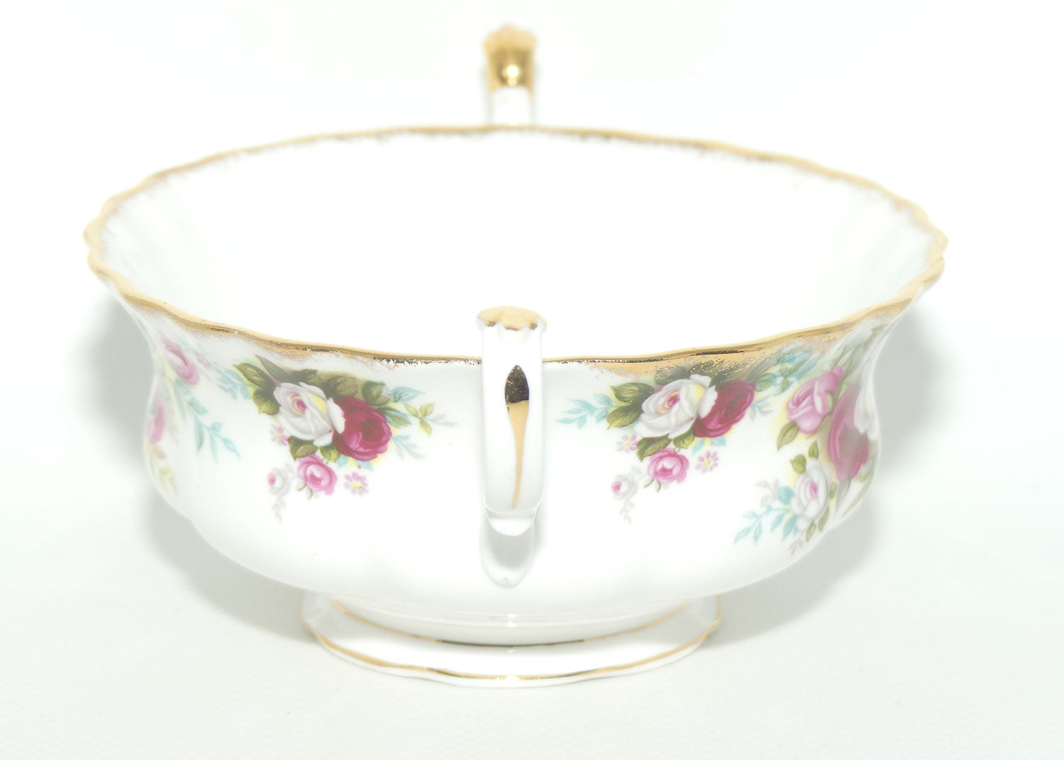 Royal Albert Bone China England Celebration handled coupe and underplate | UK Made