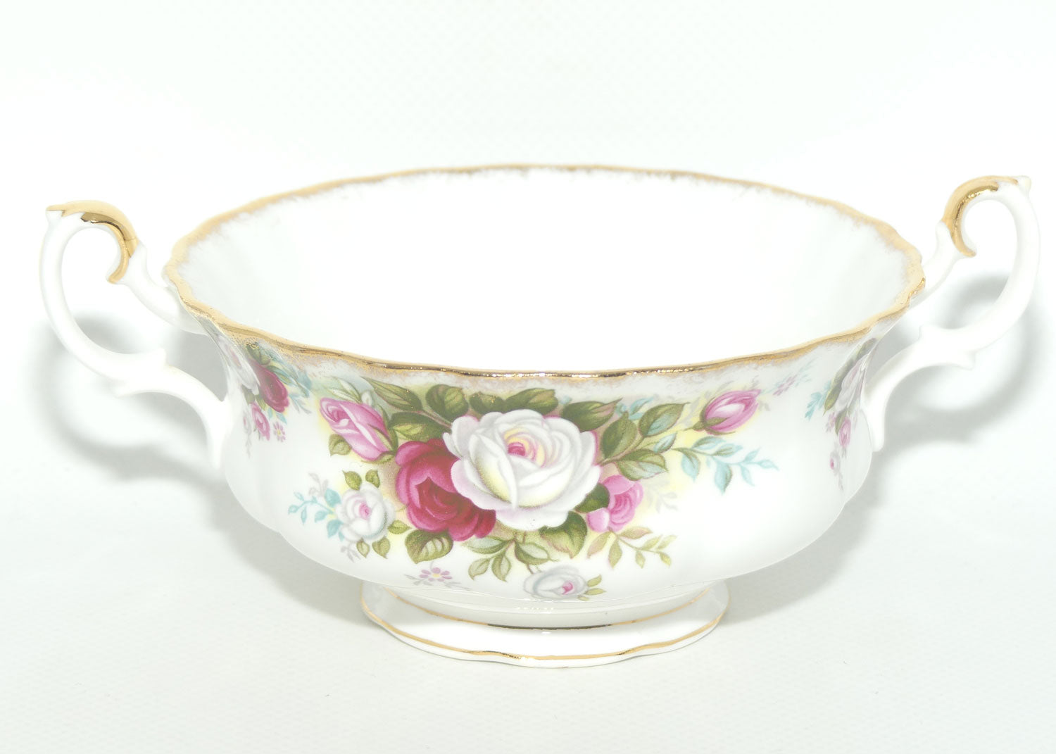 Royal Albert Bone China England Celebration handled coupe and underplate | UK Made