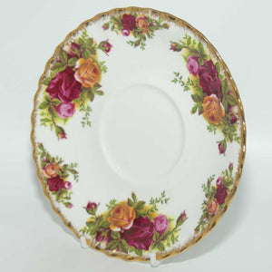 Royal Albert Bone China England Old Country Roses saucer for soup coupe | early backstamp