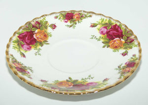 Royal Albert Bone China England Old Country Roses saucer for soup coupe | early backstamp