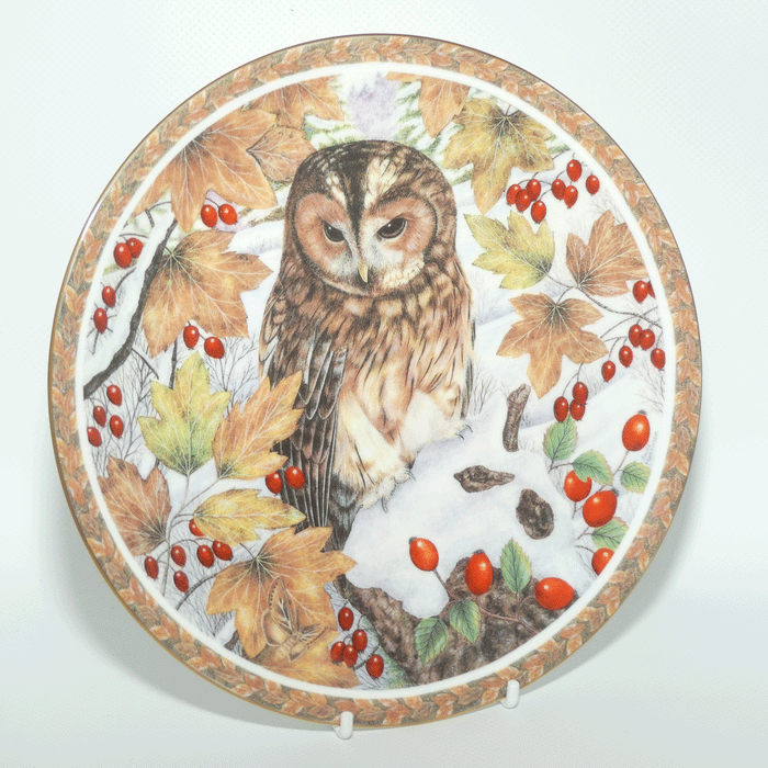 Coalport plate | Winter Scenes | The Owl