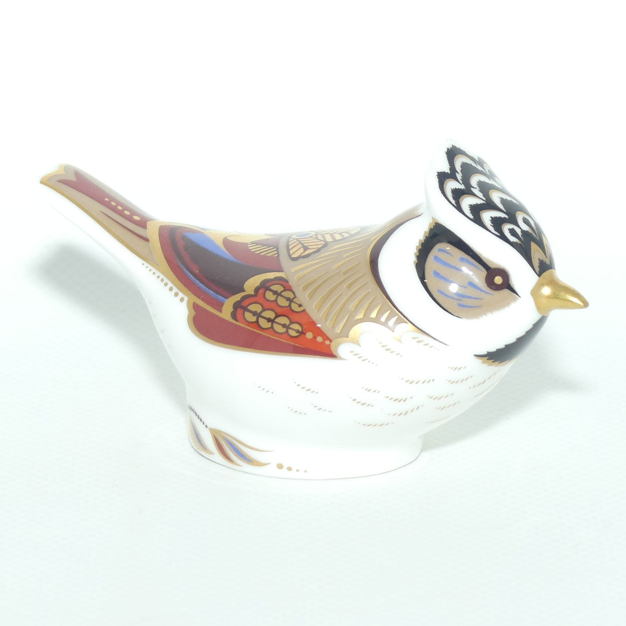 Royal Crown Derby paperweight | Crested Tit | Members Piece | boxed