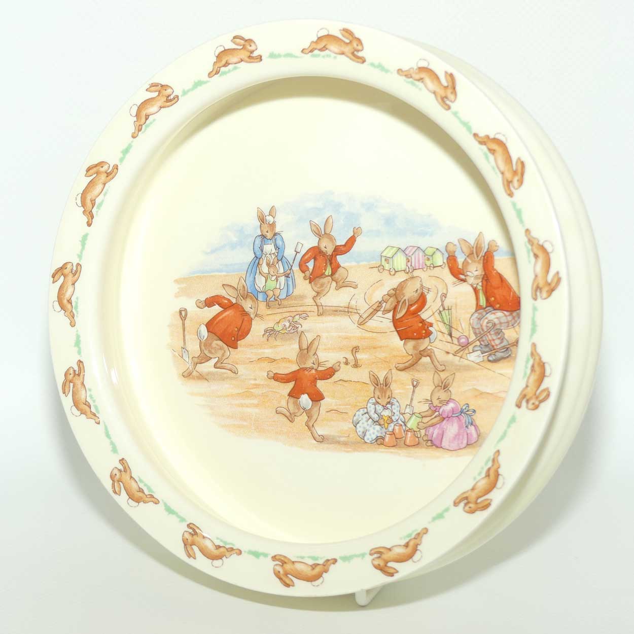 Royal Doulton Bunnykins Tableware Cricket Game baby plate | Round | Large