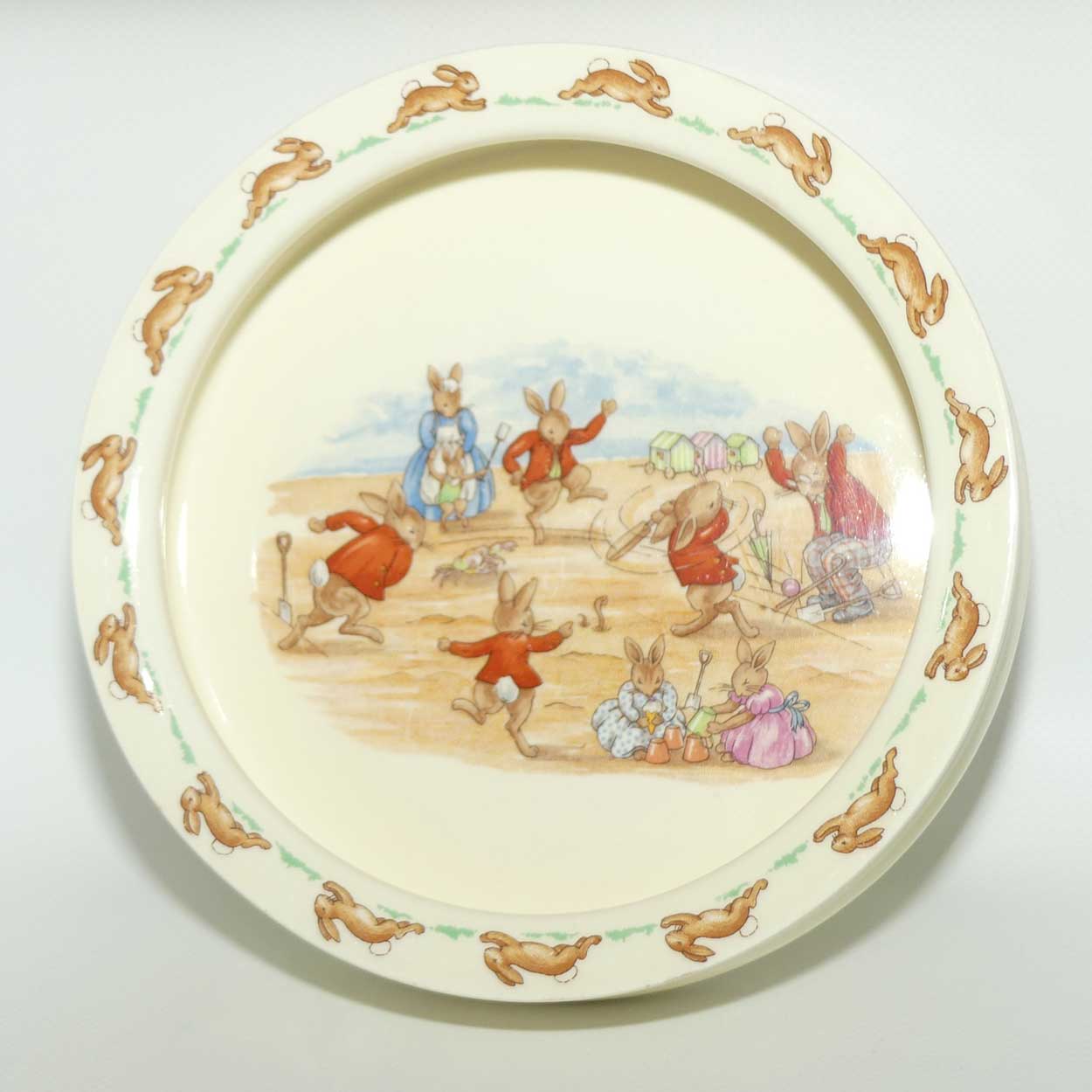 Royal Doulton Bunnykins Tableware Cricket Game baby plate | Round | Large
