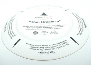 Cricket Memorabilia | Australian Cricketing Greats plate | #1 | Don Bradman