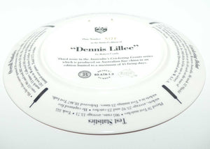 Cricket Memorabilia | Australian Cricketing Greats plate | #3 | Dennis Lillee