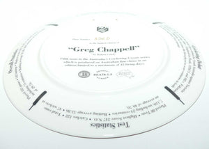 Cricket Memorabilia | Australian Cricketing Greats plate | #5 | Greg Chappell