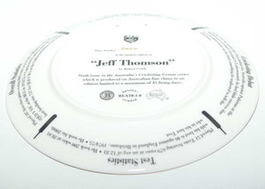 Cricket Memorabilia | Australian Cricketing Greats plate | #6 | Jeff Thomson