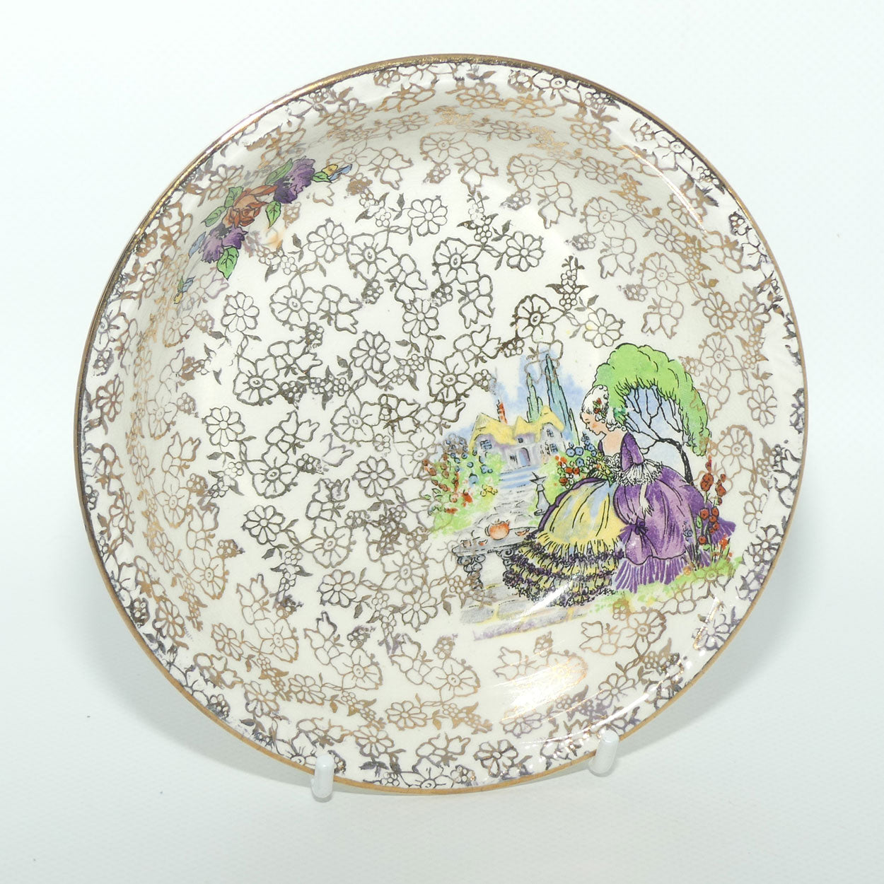 Winterton Longton Crinoline Lady small bowl