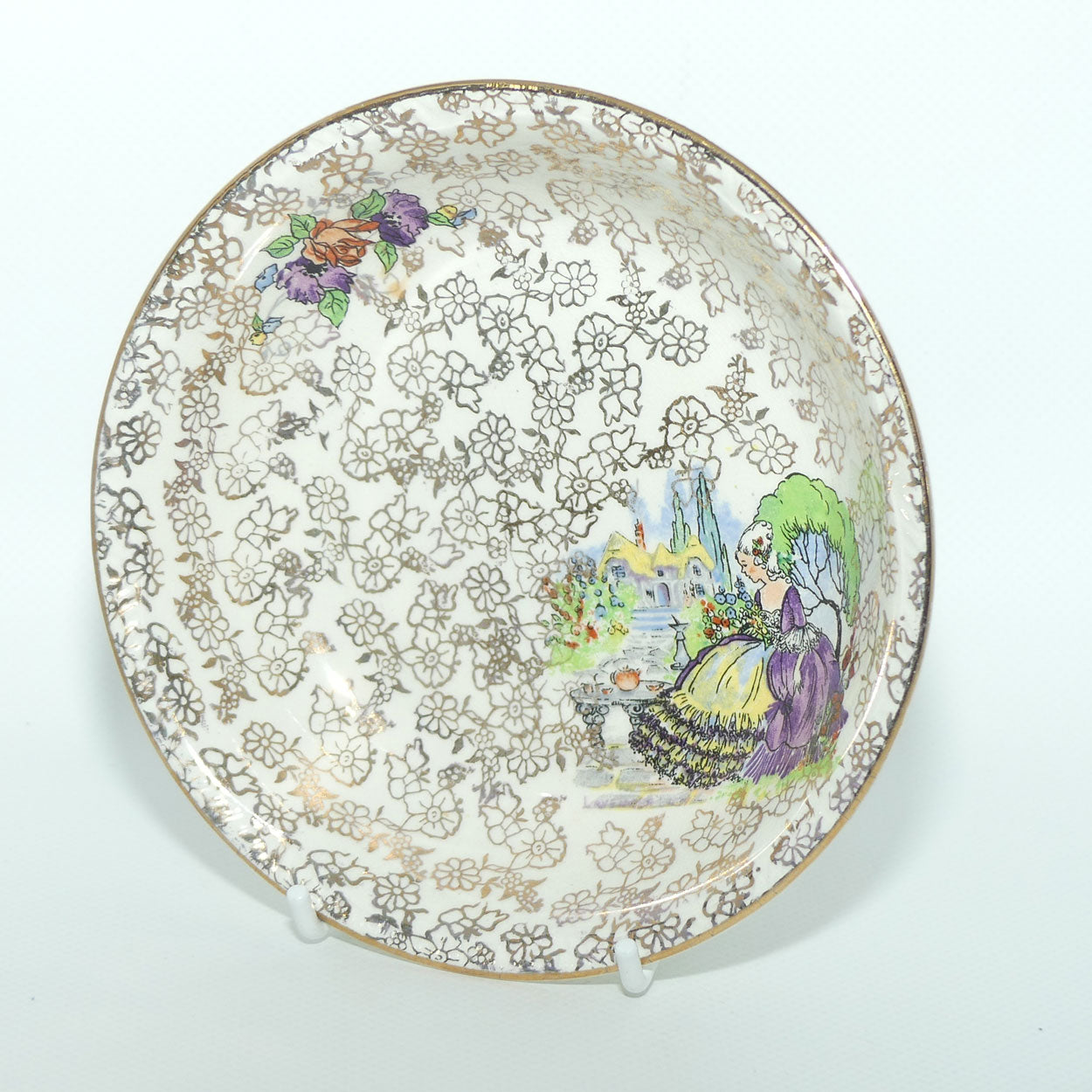 Winterton Longton Crinoline Lady small bowl