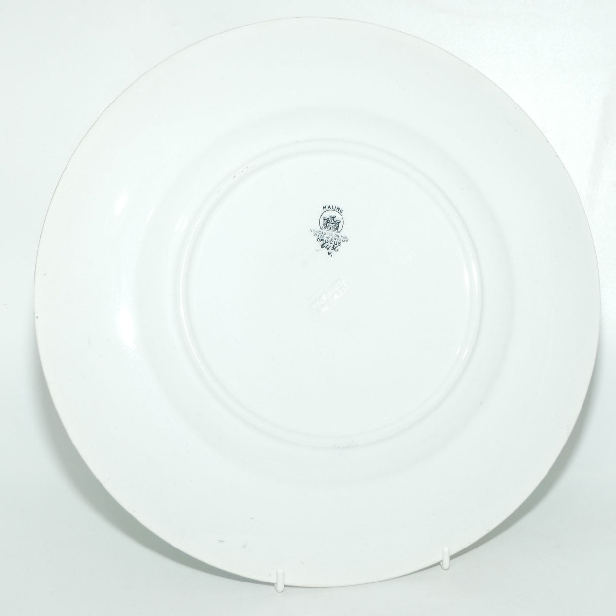 Maling plate Crocus with Victoria Green Ground 6437