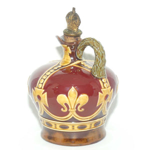 Royal Doulton Kingsware flask | George VI Coronation Crown 