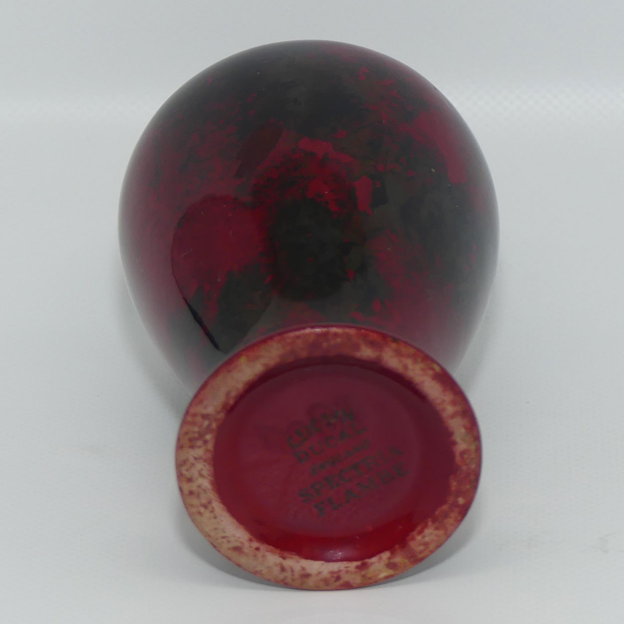 Crown Ducal Spectria Flambe miniature vase