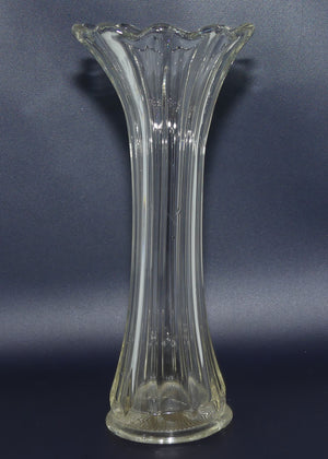 Crown Crystal Glass Lily Vase | Clear | 24cm tall