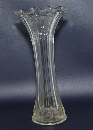 Crown Crystal Glass Lily Vase | Clear | 24cm tall