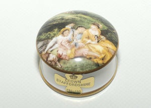 Crown Staffordshire Bone China Impressionist trinket box