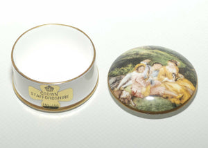 Crown Staffordshire Bone China Impressionist trinket box