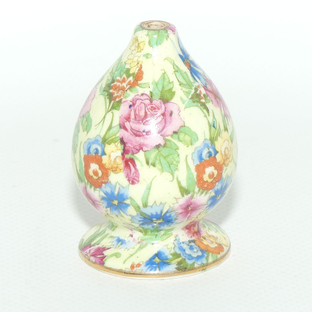 Royal Winton Kew Chintz cruet set on tray