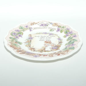 Royal Doulton Brambly Hedge Giftware | Recipe Collection | Crystallized Violets plate | 20cm