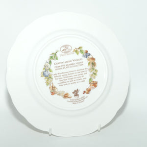 Royal Doulton Brambly Hedge Giftware | Recipe Collection | Crystallized Violets plate | 20cm