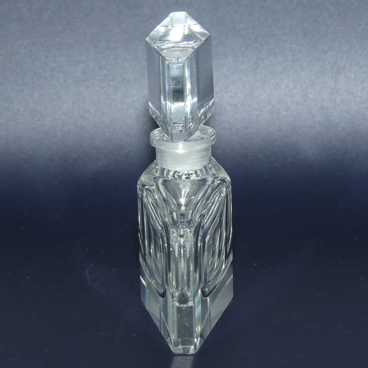 Art Deco Cubist style Crystal perfume bottle