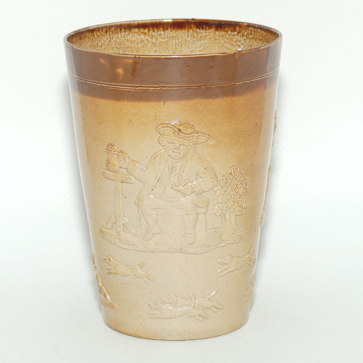 Doulton Lambeth | Royal Doulton Harvest Hunting beaker | 11.5cm tall | #1
