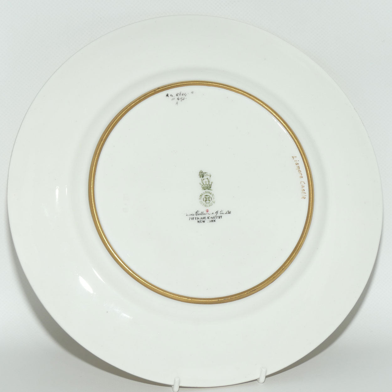 Royal Doulton hand painted Lismore Castle plate (Curnock)