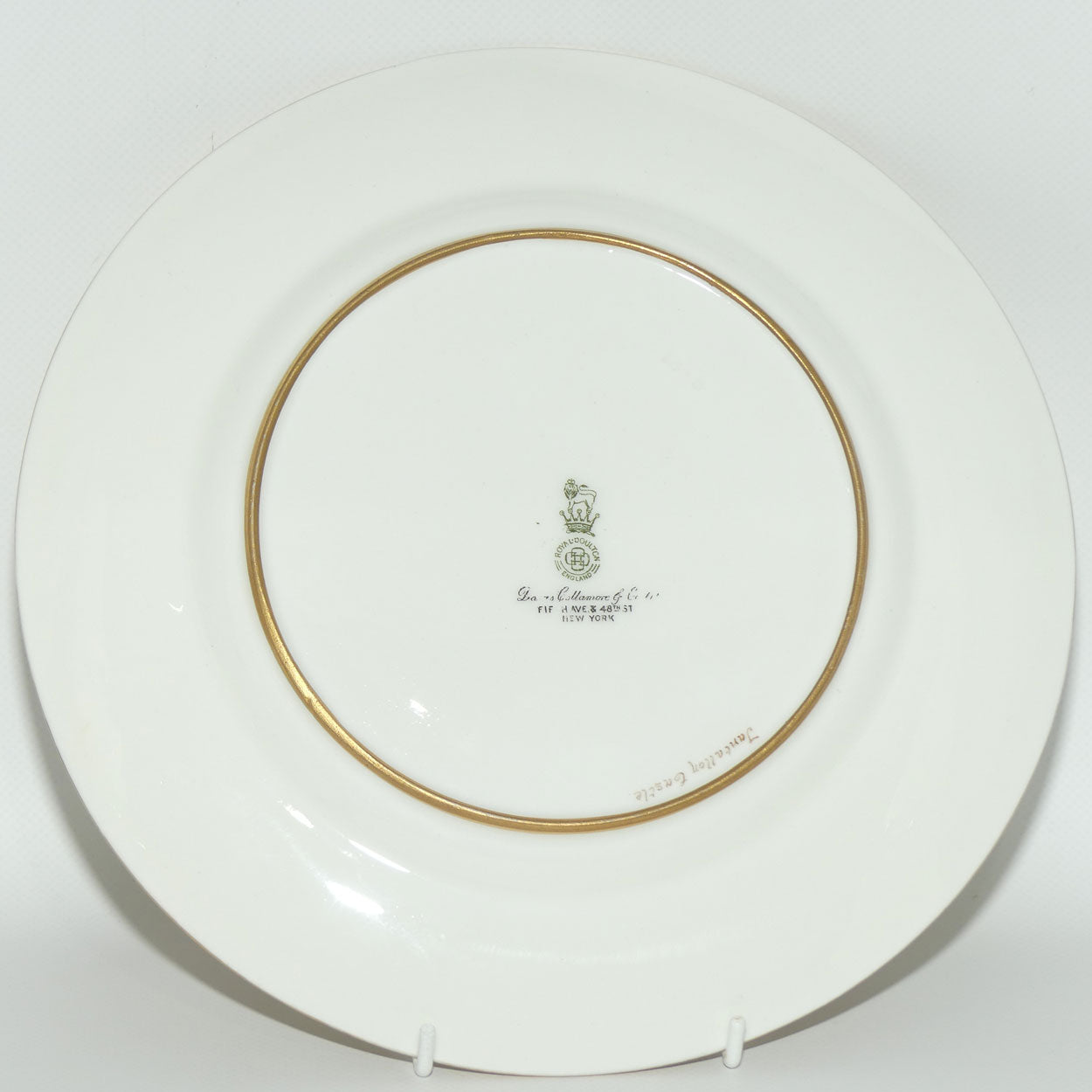 Royal Doulton hand painted Tantallon Castle plate (Curnock)