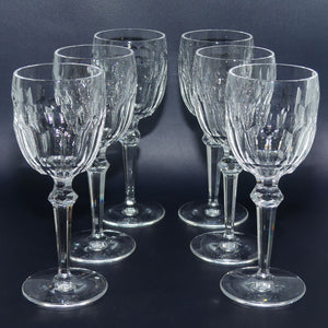 Waterford Crystal Curraghmore pattern set of 6 Red Wine glasses