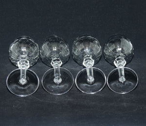 Waterford Crystal Curraghmore pattern set of 4 Wine glasses | 150ml