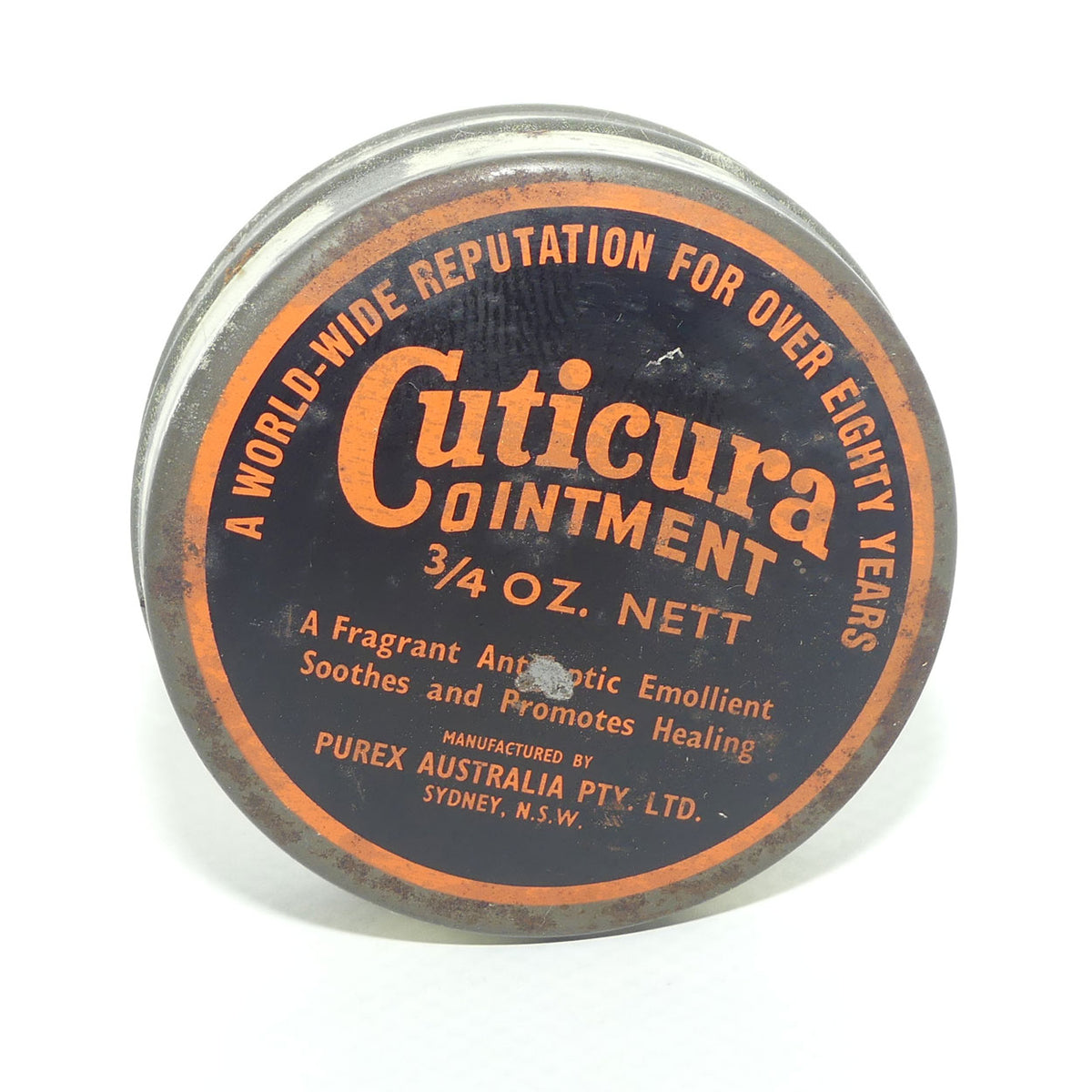 Cuticura Ointment 3/4oz tin | Purex Australia | some contents!