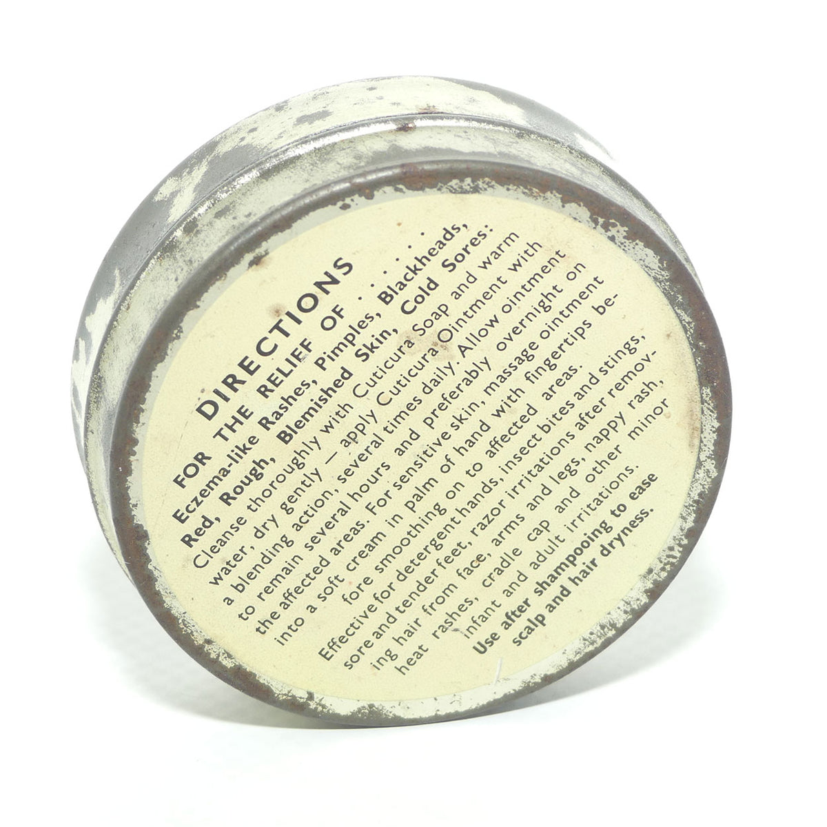 Cuticura Ointment 3/4oz tin | Purex Australia | some contents!