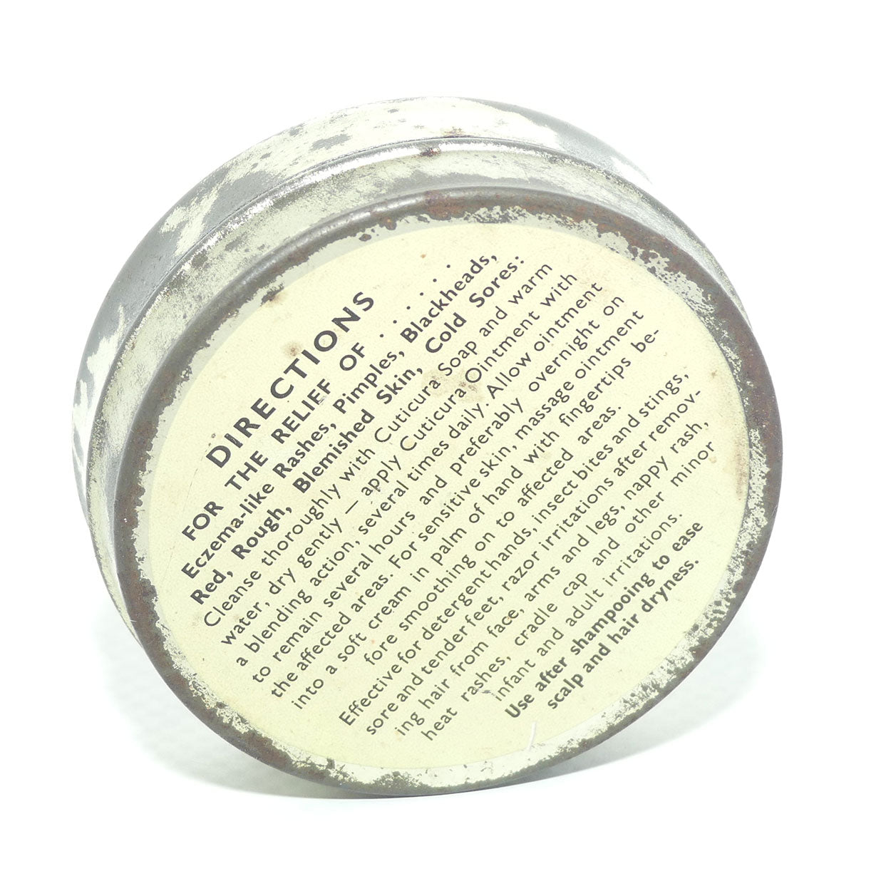 Cuticura Ointment 3/4oz tin | Purex Australia | some contents!