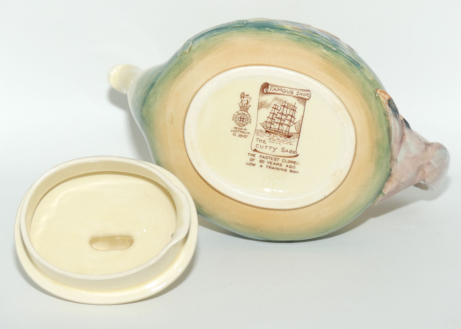 Royal Doulton Famous Ships The Cutty Sark teapot D5957 (#2)