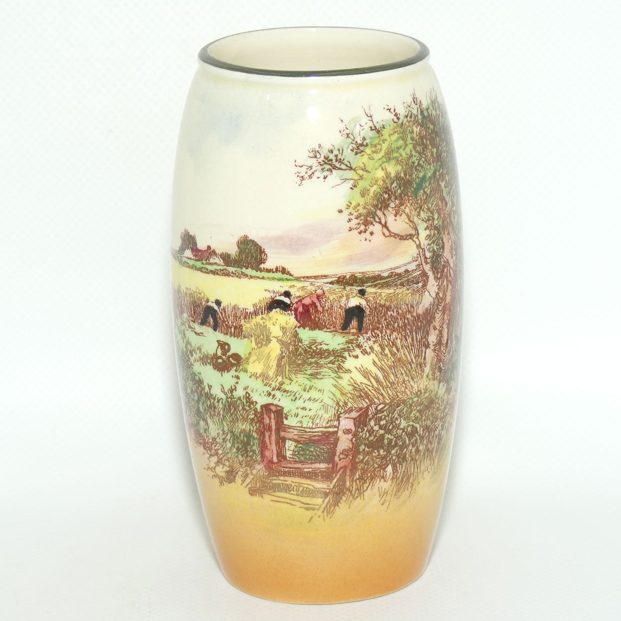 Royal Doulton Rustic England 7493 cylinder vase D5694