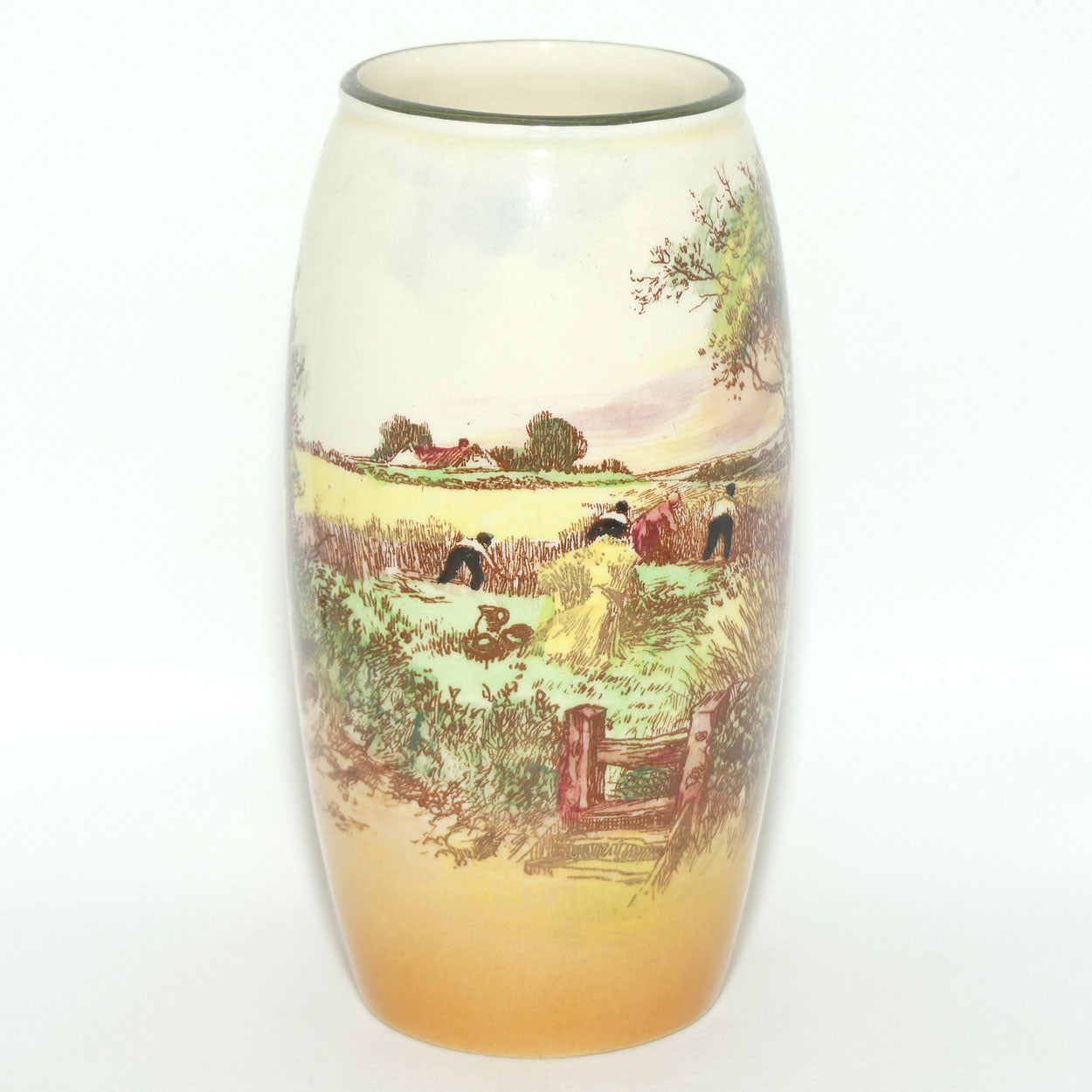 Royal Doulton Rustic England 7493 cylinder vase D5694