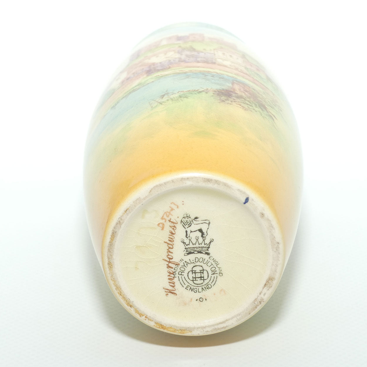 Royal Doulton English Castles and Churches | Haverfordwest vase D5413