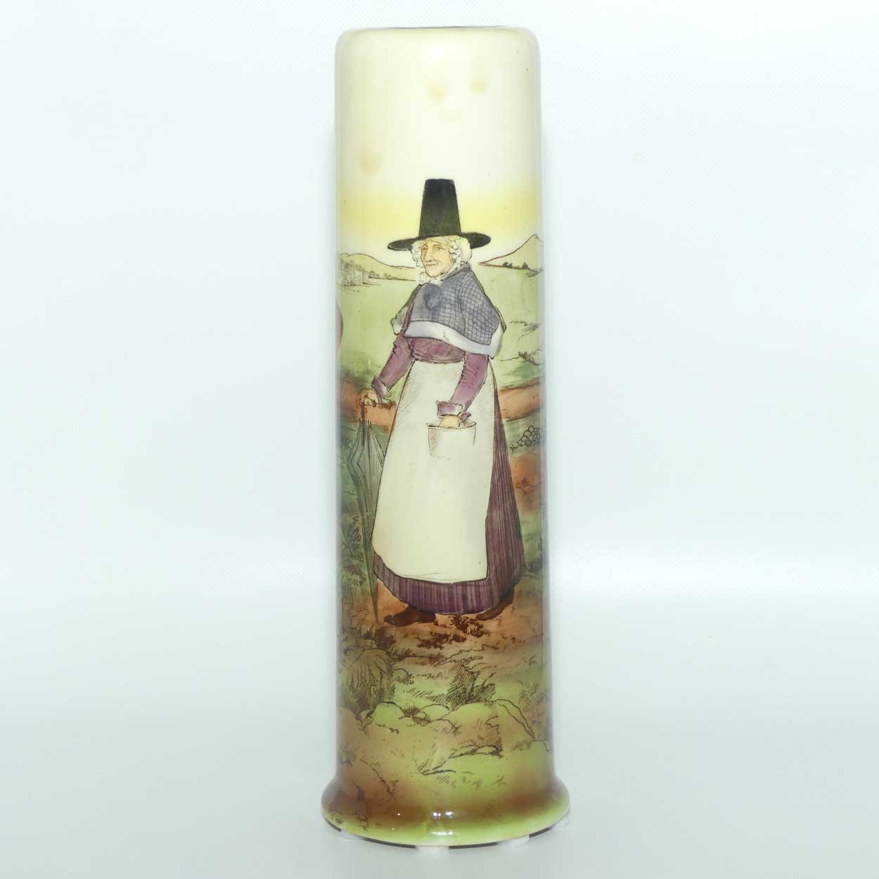 Royal Doulton Welsh tall cylinder vase | Shape 1092 | Bone China body