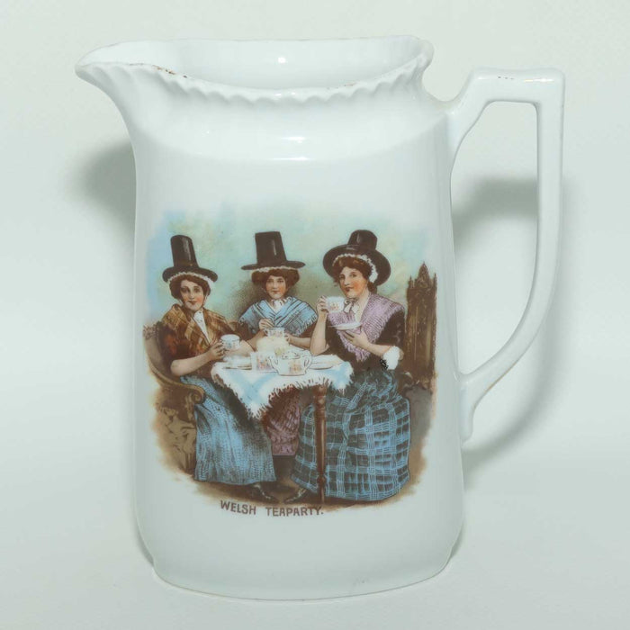 Victoria Czechoslovakia milk jug | Welsh Teaparty scene | Het Gymreig