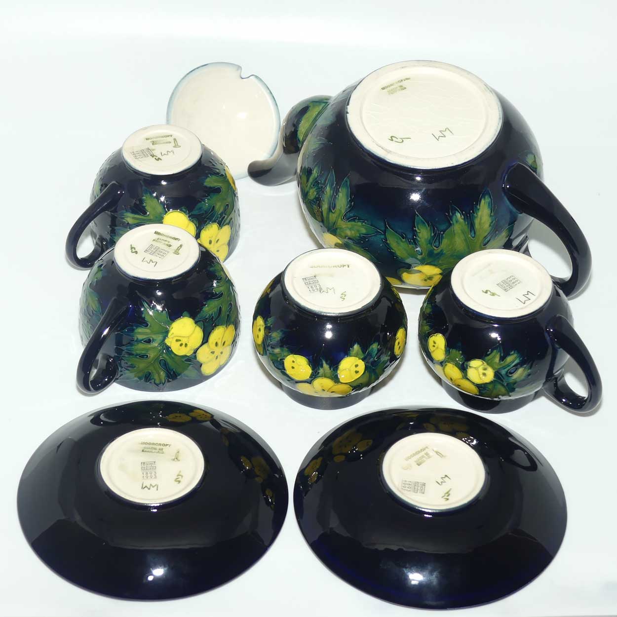 Moorcroft Buttercup teaset